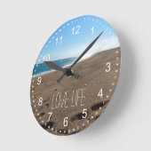 Horloge Ronde Plage avec devis (Angle)