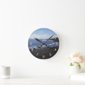 Horloge Ronde Plage de sable noir de Punalu'u Hawaii (Maison)