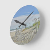 Horloge Ronde plage isolée (Angle)