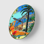 Horloge Ronde Plage, Rive (Angle)