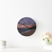 Horloge Ronde Plage romantique à Dusk (Maison)