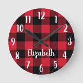 Horloge Ronde Plaid (Recto)