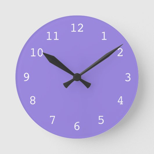 Horloge Ronde Plain purple (Recto)