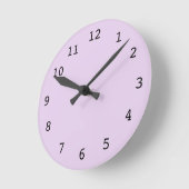 Horloge Ronde Plain purple (Angle)