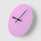 Horloge Ronde Plain Shade Pink : Write on or add image (Angle)