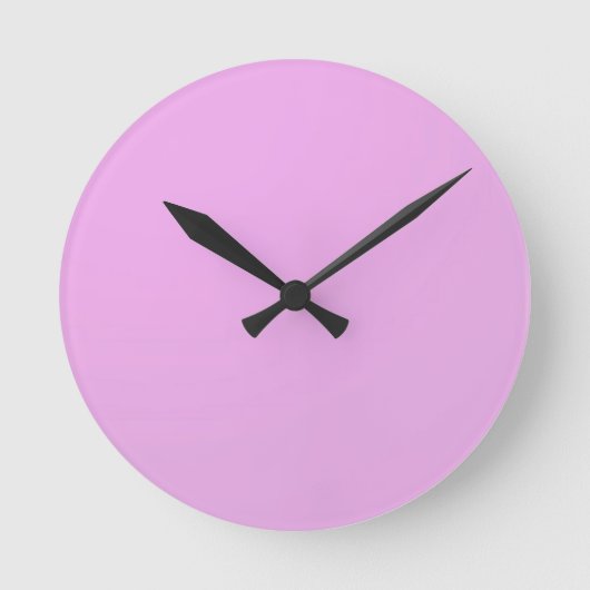 Horloge Ronde Plain Shade Pink : Write on or add image (Recto)