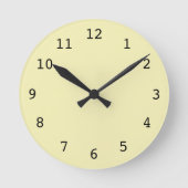 Horloge Ronde Plain yellow (Recto)
