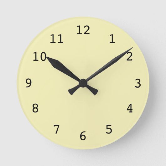 Horloge Ronde Plain yellow (Recto)