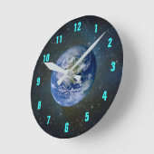 Horloge Ronde PLANET EARTH clock (Angle)