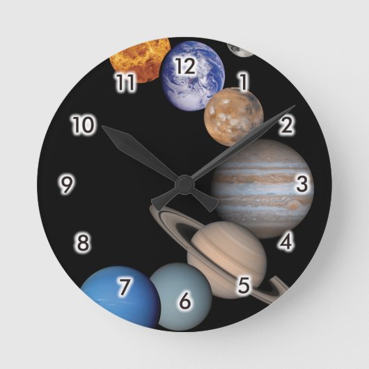 Horloge Ronde Planets of the solar system (Recto)