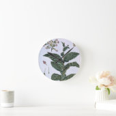 Horloge Ronde Plante de tabac, plat 7, de 'collection Precieuse (Maison)