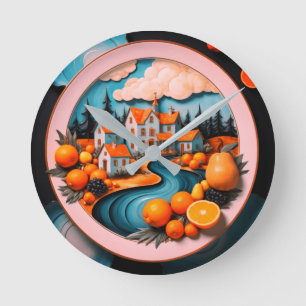 Horloge Ronde Plaque complète