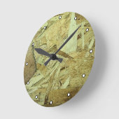Horloge Ronde Plaque de contreplaqué OSB avec points (Angle)
