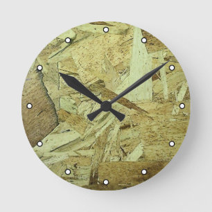 Horloge Ronde Plaque de contreplaqué OSB avec points