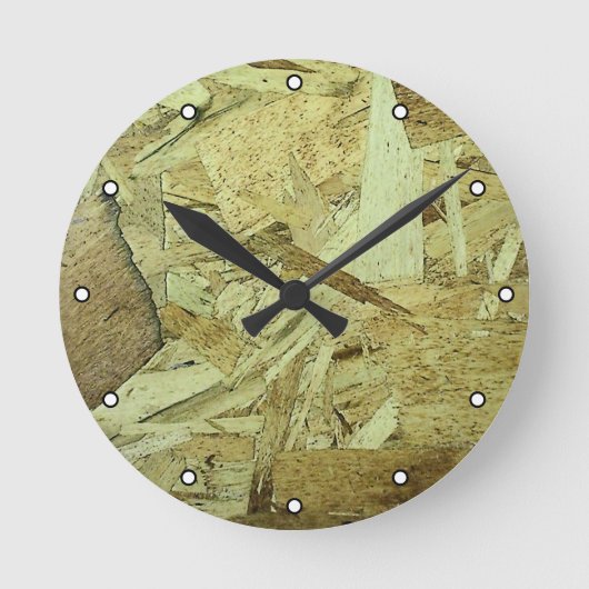 Horloge Ronde Plaque de contreplaqué OSB avec points (Recto)