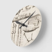 Horloge Ronde Plat VI : Instruments de vent de l'encyclopédie o (Angle)