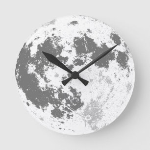 Horloge Ronde Pleine lune Supermoon lumineux de lune