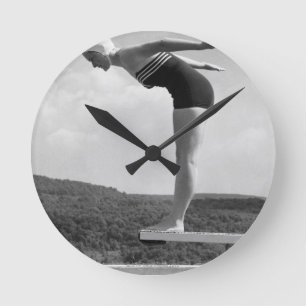Horloge Ronde Plongeur