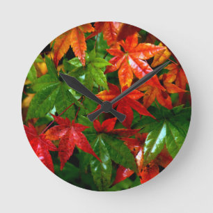 Horloge Ronde Pluie d'automne