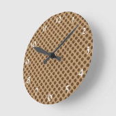 Horloge Ronde Point Polka Brown (Angle)