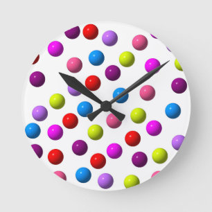 Horloge Ronde Points amusants