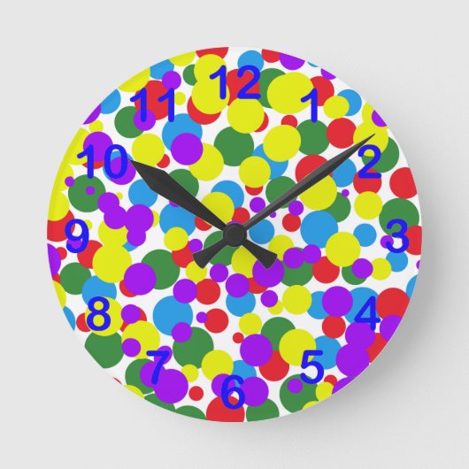 Horloge Ronde Points colorés (Recto)