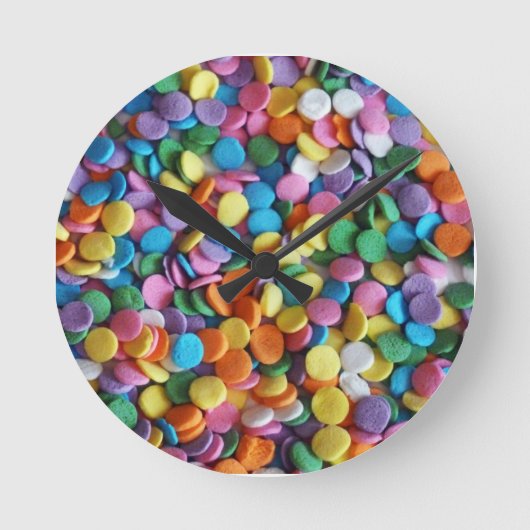 Horloge Ronde Points de bonbons (Recto)