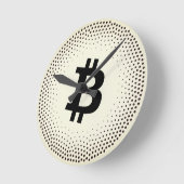Horloge Ronde Points de saturation Bitcoin (Angle)