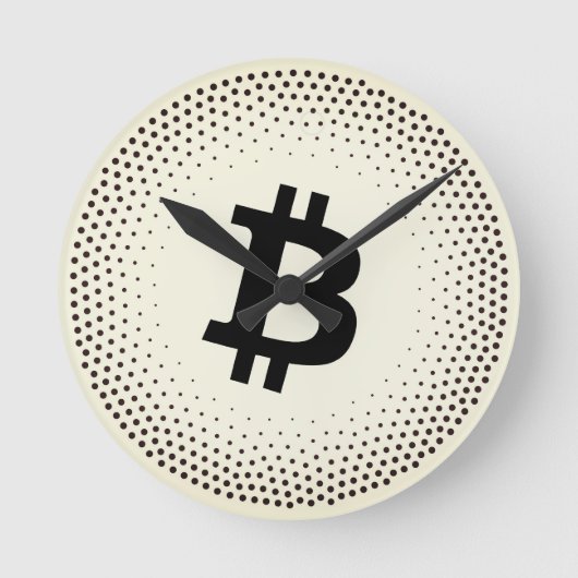 Horloge Ronde Points de saturation Bitcoin (Recto)