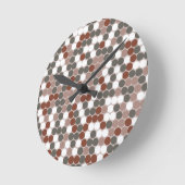 Horloge Ronde Points rétro (Angle)