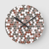 Horloge Ronde Points rétro (Recto)