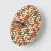 Horloge Ronde Points rétro (Angle)
