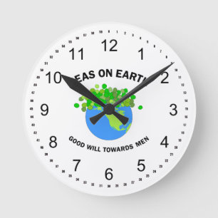 Horloge Ronde Pois sur Terre