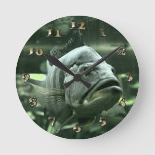 Horloge Ronde Poisson aquatique moche