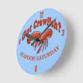 Horloge Ronde Poisson-crevette (Angle)