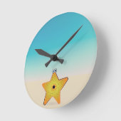 Horloge Ronde Poisson étoilé (Angle)