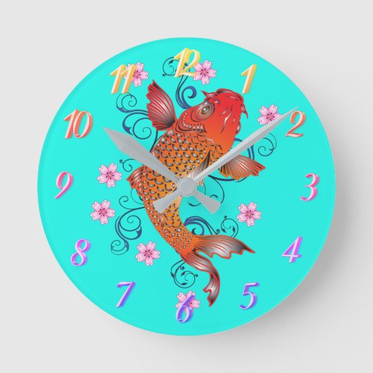 Horloge Ronde Poisson koi (Recto)