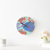 Horloge Ronde Poissons Bruit-Colorés (Maison)