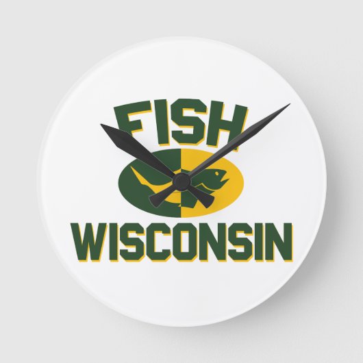 Horloge Ronde Poissons le Wisconsin (Recto)