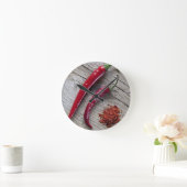Horloge Ronde Poivre rouge chili (Maison)