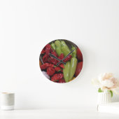 Horloge Ronde Poivrons de piment (Maison)