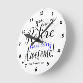 Horloge Ronde Police Office Retirement Thin Line (Angle)