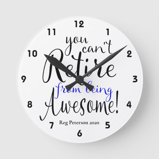 Horloge Ronde Police Office Retirement Thin Line (Recto)