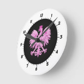 Horloge Ronde Polish eagle (Angle)