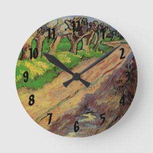 Horloge Ronde Pollard Willows par Vincent van Gogh