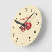 Horloge Ronde Pomegranate Wall Clock (Angle)