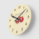 Horloge Ronde Pomegranate Wall Clock (Angle)