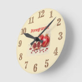 Horloge Ronde Pomegranate Wall Clock (Angle)