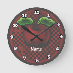 Horloge Ronde Pomme