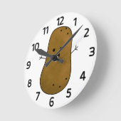 Horloge Ronde Pomme de terre délicieuse (Angle)